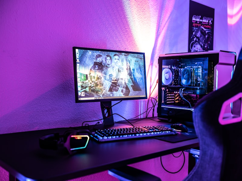 Benchmark bench with graphics cards